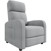 Garvee Sillón Reclinable para Adultos con Ergonomía Ajustable, Bolsillo Lateral, Respaldo Alto, Brazos Anchos, Asiento Acolchado para Sala de Estar