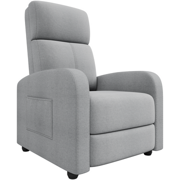 Garvee Sillón Reclinable para Adultos con Ergonomía Ajustable, Bolsillo Lateral, Respaldo Alto, Brazos Anchos, Asiento Acolchado para Sala de Estar