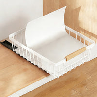 Garvee Organizador De Gabinete Extraíble Cajón Deslizante Resistente Para Cocina Y Despensa Plegable Negro