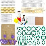Garvee Kit De Fabricación De Pendientes De Polímero, 193 Piezas, 25 Formas Variadas, Accesorios Para Joyería, Verde, Manualidades Y Diseño Personal