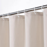 Garvee Cortina De Ducha De Lino Flax 240GSM Con Ganchos Metálicos Para Baño 100x180 Cm Marfil Estilo Hotel - Beige