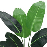 Garvee Planta Artificial Ave del Paraíso 152cm  Realista Ajustable Seda Maceta PP Cementada Decoración Interior Exterior - 