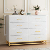 Garvee Mueble Organizador Minimalista de Gran Capacidad para Guardarropa en Closets o Habitaciones 120x40x92cm Blanco - Blanco