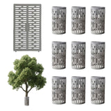 Garvee Protector de troncos para árboles 10 piezas, protección contra daños y mordeduras, ideal para jardines y huertos, material resistente, barrera contra animales, color verde