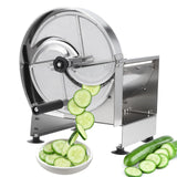 Cortador de verduras comercial Garvee ajustable 0.2-10mm manual, acero inoxidable multifuncional, para cocinas profesionales - Cortador Verduras