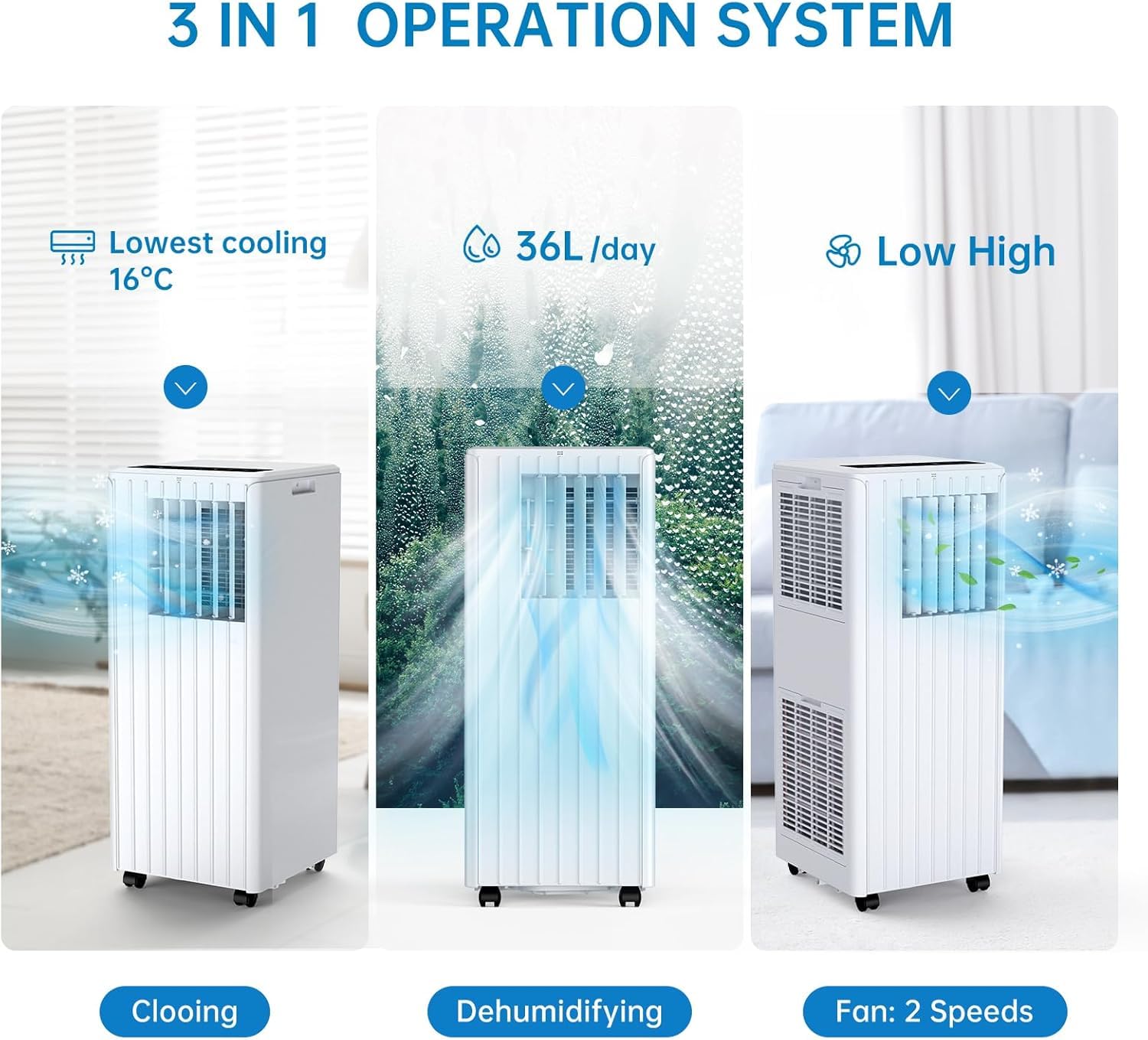Climatiseur mobile Garvee 7000 BTU