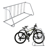 Garvee Soporte para 6 Bicicletas, Aparcamiento de Acero Industrial con Base Pesada de 180 kg para Garajes y Escuelas Gris - Gris