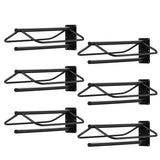 Garvee Soporte de Montura de Pared Acero Carbono con Barra Acolchada para Monturas Western y English, 60 × 32 × 19 cm, Resistente y Antióxido - Negro