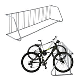Garvee Soporte para 9 Bicicletas, Aparcamiento de Acero Industrial con Base Pesada para Garajes, Escuelas y Eventos Gris - Gris