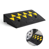 Garvee Rampa de Umbral de Goma 10.16cm Capacidad 1134kg Antideslizante Portátil Caucho Resistente para Uso Residencial y Comercial - Amarillo-2