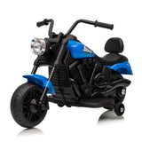 Garvee Motocicleta Eléctrica 6V, Arranque Suave, Suspensión, 2 Ruedas Apoyo, 1-3 años, Interior y Exterior, Azul - Azul