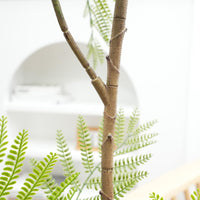 Garvee Jacaranda-Mimosifolia Conjunto de Decoraciones de Árbol Artificial de 2 Ramas Ajustables Hojas Realistas Decoración Interior para el Hogar 1.70cm