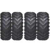 Garvee Set de 4 Neumáticos ATV Tubeless de Tracción Superior para Conductores en Todo Terreno 24x8-12 y 24x10-11 Negro