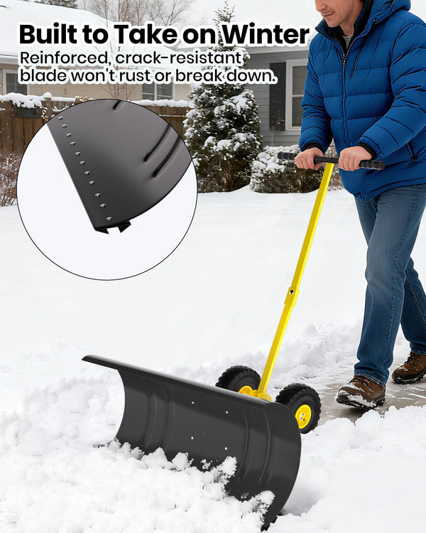 Pala de nieve con hoja de acero galvanizado