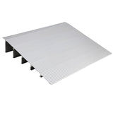 Garvee Rampilla de Umbral de Puerta 5 En 1 Aluminio Ajustable Telescópico Antideslizante 363 kg Portátil Versátil - Plata-5 Piezas