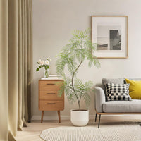 Garvee Jacaranda-Mimosifolia Conjunto de Decoraciones de Árbol Artificial de 2 Ramas Ajustables Hojas Realistas Decoración Interior para el Hogar 1.70cm