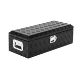 Garvee Caja de Herramientas para Camión 51 cm Aluminio Diamante Resistente Impermeable con Cerradura Compacta para Camiones y Remolques - Negro
