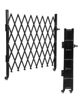 Garvee Puerta De Seguridad Plegable Individual 50x75 Aluminio Con Ruedas 360° Para Hogar E Industria