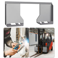 Garvee Placa de Montaje Universal para Skid Steer de Acero Q235B, 0.79cm de Espesor, 116.84x46.99cm, Capacidad 2721.55kg, Antióxido para Construcción