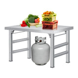 Garvee Mesa Plegable de Acero Inoxidable 91×61 Resistente 272 kg Impermeable y Resistente al Calor para Cocina y BBQ - 
