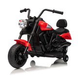 Garvee Motocicleta Eléctrica 6V, Arranque Suave, Suspensión, Luces, 2 Ruedas Apoyo, 1-3 años, Interior y Exterior, Rojo - Rojo
