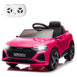 Garvee Coche Eléctrico 12V con Conector de Música y Control Parental para Niños 3-6 Años Exterior Fucsia Elegante - Rosa