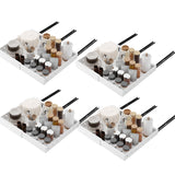 Garvee Cesto Extrable Con Rieles Para Armario De Cocina, Estructura De Acero Al Carbono, Organizador Ajustable Para Especias, Vajilla Y Almacenaje Interior - Blanco