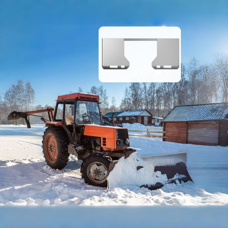 Garvee Placa de Montaje Universal para Skid Steer de Acero Q235B, 0.79cm de Espesor, 116.84x46.99cm, Capacidad 2721.55kg, Antióxido para Construcción