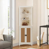 Garvee Gabinete Esquinero de Granja 163 cm Alto con 6 Estantes y 2 Puertas de Granero para Cocina y Baño Madera Ingeniería Resistente a la Humedad