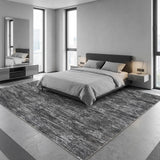 Garvee Alfombra De Salón Lavable Antideslizante Sin Pelusas Gris Oscuro 240x340 Cm Para Oficina Y Dormitorio - Gris Oscuro