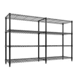 Garvee Estantería metálica 151cm de alto 601kg de capacidad 4 niveles ajustable en forma de L, acero resistente para cocina, oficina y garaje - 4 Niveles