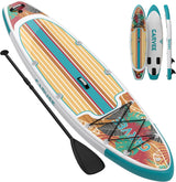 Garvee Tabla de Paddle Inflable para Adultos 335cm, PVC Militar, Deck Antideslizante EVA, Bolsa Ligera, Aventura Acuática - Amarillo