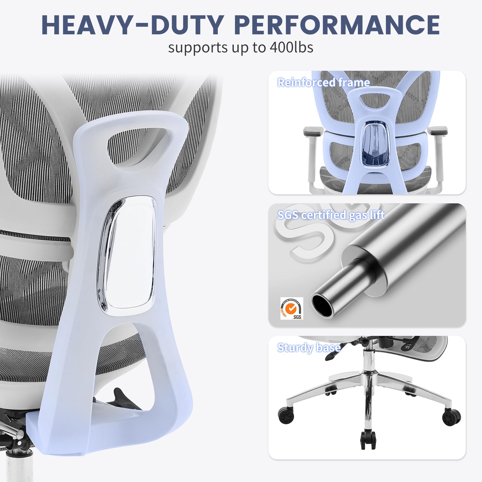 Silla ergonómica de malla transpirable para oficina en casa Garvee