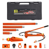 Garvee Kit Porta Power 10 Toneladas Hidráulico Potente Construcción Resistente Caso Transporte Seguro Equipo Profesional Talleres - Naranja