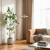 Garvee Árbol Artificial de Bougainvillea 150cm con Maceta de Cemento para Decoración Interior y Jardín, Fácil Cuidado, Flores Vivas y Hojas Realistas