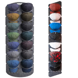 Garvee Soporte Plegable para Gorras de Béisbol con 21 Bolsillos, Organizador de Pared y Puerta, Fieltro Resistente, Pack de 2 para Almacenaje en Casa
