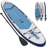Garvee Tabla de Paddle Inflable 320 cm para Adultos, PVC Militar, Cubierta EVA Antideslizante, Accesorios Premium, Ideal para Lagos, Azul - 