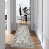 Garvee Alfombra Vintage 80x150cm Beige Poliéster 1200gsm Lavable Antideslizante Bohemio - Beige