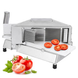 Garvee Tomatenschneider Comercial de Acero Inoxidable con Cuchillas Onduladas Afiladas para Cocina Profesional 6mm Marco Reforzado Antideslizante Manual