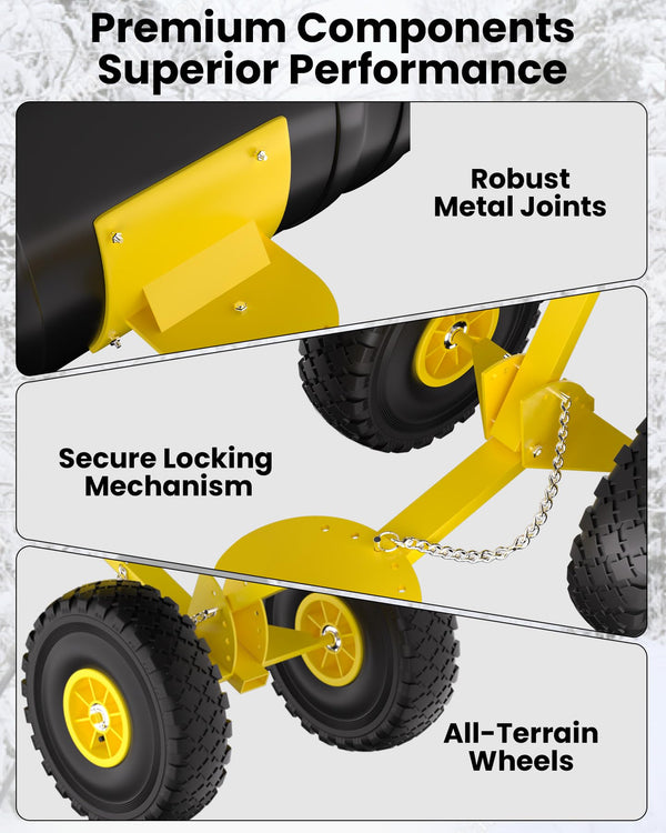 Pala de nieve con movilidad suave