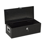Garvee Caja de herramientas de Aluminio 76x33x24 cm Antióxido e Impermeable Ligera para Pickup, SUV y Vans Negro - Negro