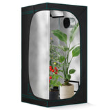 Garvee Tienda De Cultivo Interior 60x60x140 Cm Con Tejido Oxford 600D Mylar Reflectante Ventana De Observación