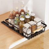 Garvee Organizador De Gabinete Extraíble, Cajones Deslizantes Para Armarios, Cocina, Baño, Negro - Negro