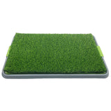 Garvee Hundeklo Reutilizable Plástico Grande 68x42.5cm Césped Artificial Lavable Desmontable Fácil Limpieza Hogar Mascotas Color Verde