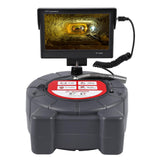 Garvee Cámara de Alcantarillado 50 m con Transmisor 512Hz, Auto-nivelante, Pantalla HD 23 cm, Cable Semi-rígido, IP68 para Inspección de Tuberías y Drenajes - 50.29 m