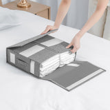 Garvee Caja De Almacenamiento Plegable De Tela Gris, Gran Capacidad, Cierre Seguro, Versátil Para Dormitorio Y Oficina, 38x32x11cm - 2Pcs Negro