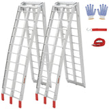 Garvee Rampas de Aluminio para Vehículos 2722 kg Capacidad, 152×30 cm, 6 cm Grosor, Antideslizantes, Juego de 2, para Camiones y ATV
