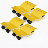 Garvee Set De 4 Auto Rangierhilfen 3628 Kg Acero Reforzado Ruedas 360 Para Coches Y Motos Garaje Taller