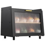 Garvee Panera De Bambú 39x25x30 cm - Caja Para Pan Ecológica, Diseño Elegante Y Duradero, Mantiene El Pan Fresco, Color Natural - Negro