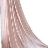 Garvee Cortinas Bohemias Bordadas Unicolor 140x244 cm Semi-Transparentes Con Borlas Para Salón Y Dormitorio Naranja Rosa